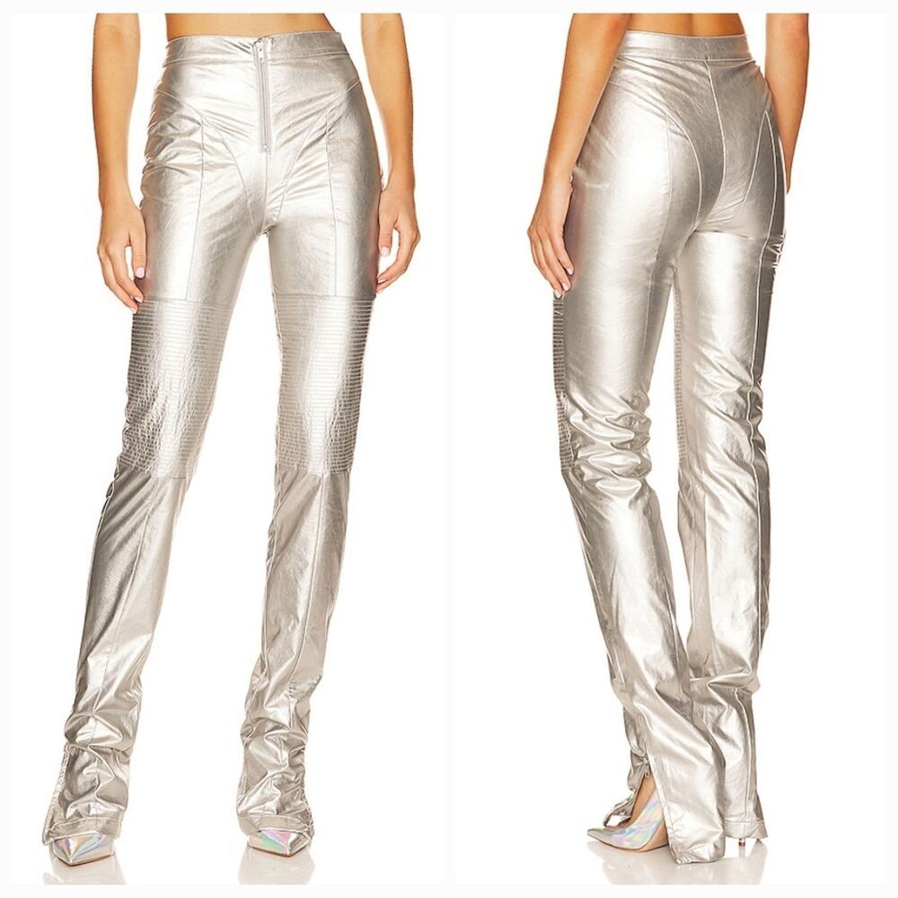 h:ours Nola Pants in Silver Small